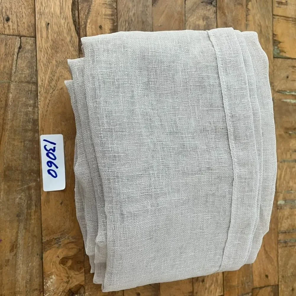 Sheer Light Filtering Transparent Lightweight Window Curtain Panels